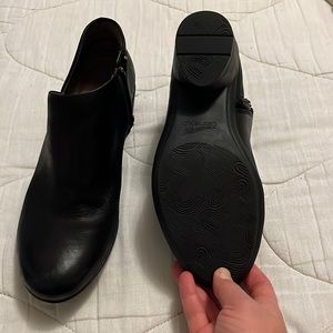 Black Burnished Raina Dansko booties